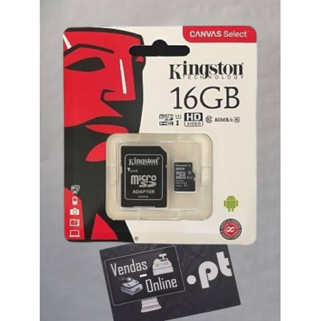 Cartão de Memória 16GB Kingston