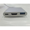 Adaptador de TypeC para HDMI e USB 3.0