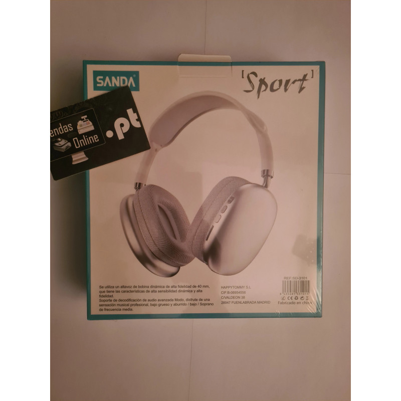 Headphones Bluetooth Prateados