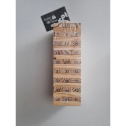 Jogo de Blocos Torre Jenga em Madeira