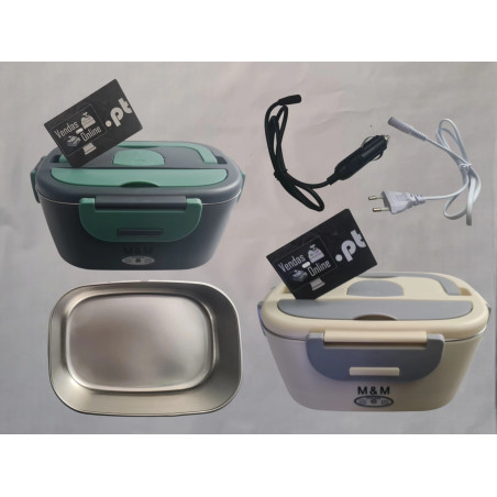 Lancheira com Interior em Inox para Casa ou Carro 12V+220V