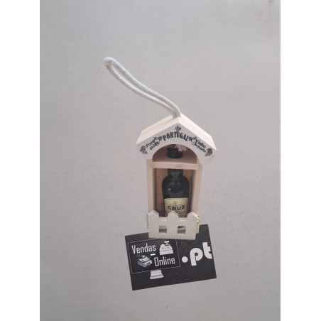 Miniatura de Garrafa de vinho Porto Cruz com 50ml