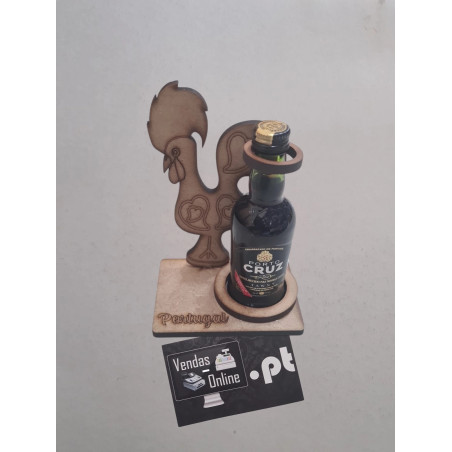 Miniatura de Garrafa de vinho Porto Cruz com 50ml
