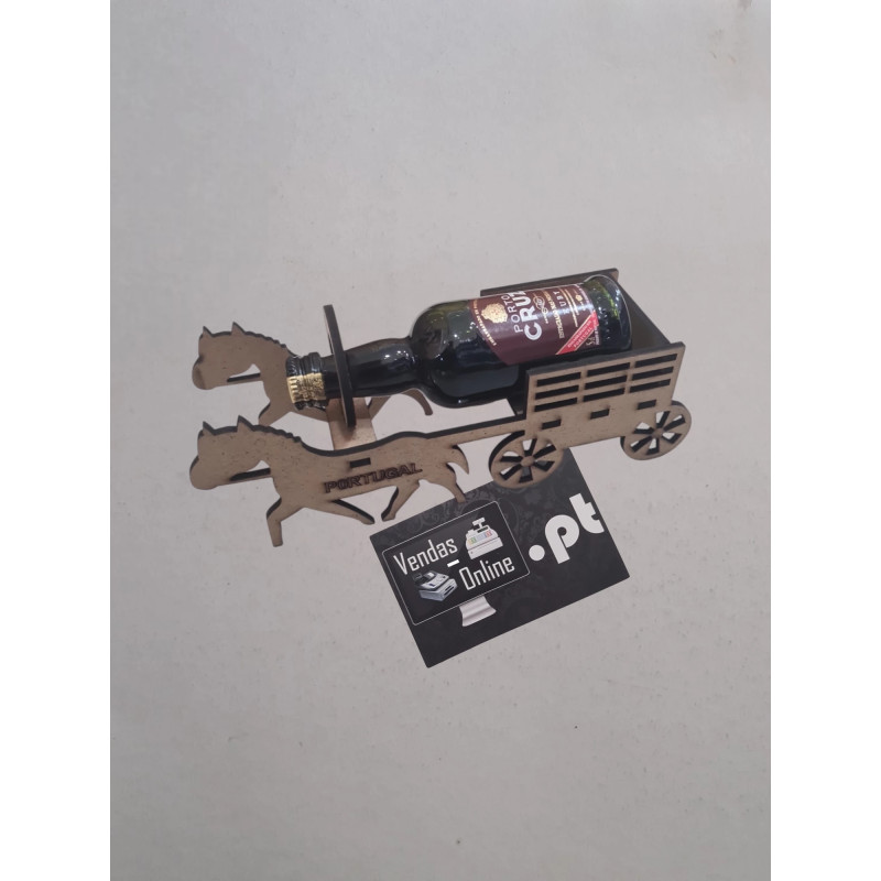 Miniatura de Garrafa de vinho Porto Cruz com 50ml
