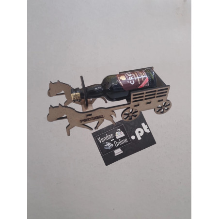 Miniatura de Garrafa de vinho Porto Cruz com 50ml