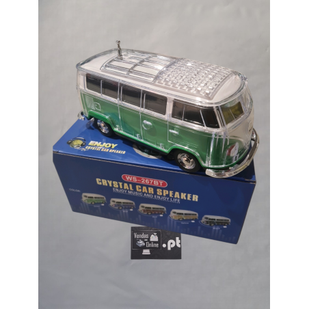 Coluna Bluetooth em formato de Carro Clássico - Carrinha VW