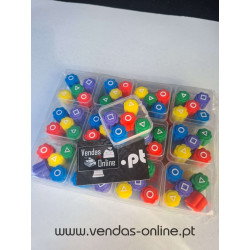 1 Caixa com 5 borrachas Jogo Gonggi Squid Game Round 6 Gonggi Game