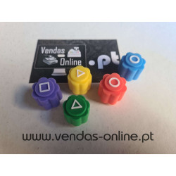 1 Caixa com 5 borrachas Jogo Gonggi Squid Game Round 6 Gonggi Game