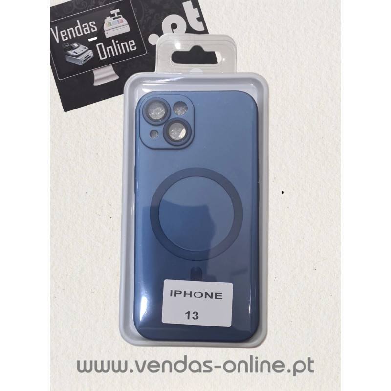 Capa Iphone 13 Azul Magnética Magsafe