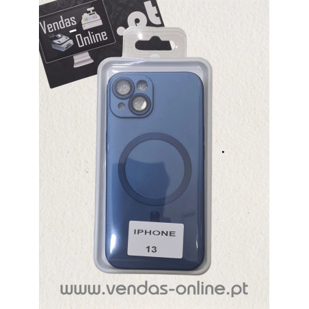 Capa Iphone 13 Azul Magnética Magsafe