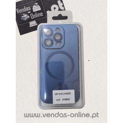 Custodia Magnetica Blu Magsafe per iPhone 15 Pro