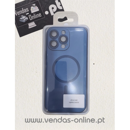 Coque Magnétique Magsafe Bleue pour iPhone 16 Pro Max