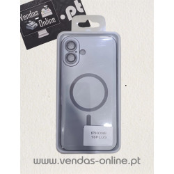 Funda Magnética Gris Oscuro Magsafe para iPhone 16 Plus