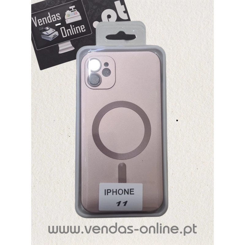Capa Iphone 11 Dourada Magnética Magsafe