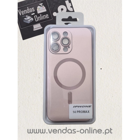 Capa Iphone 14 Pro Max Dourada Magnética Magsafe