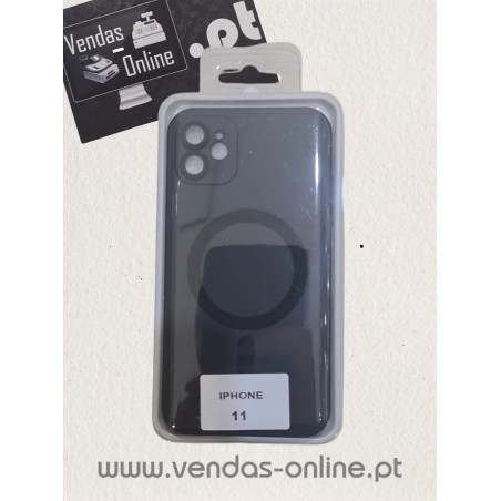 Capa Iphone 11 Preta Magnética Magsafe