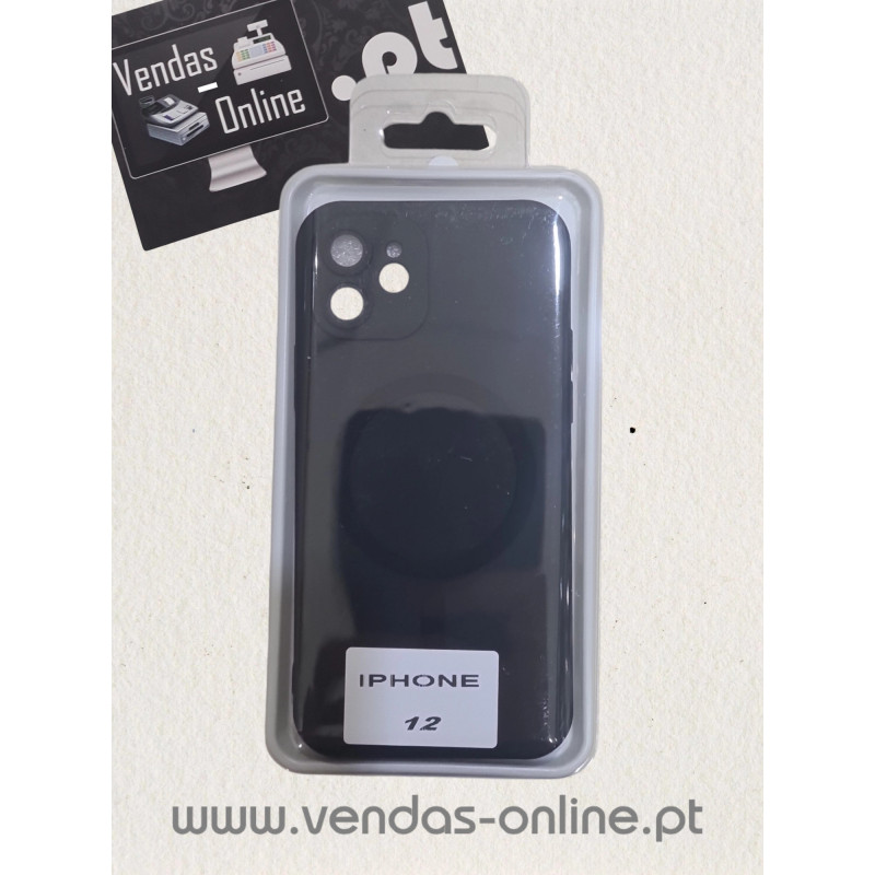 Capa Iphone 12 Preta Magnética Magsafe