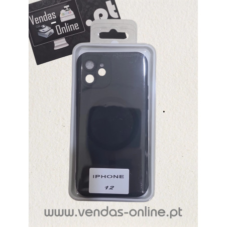Capa Iphone 12 Preta Magnética Magsafe