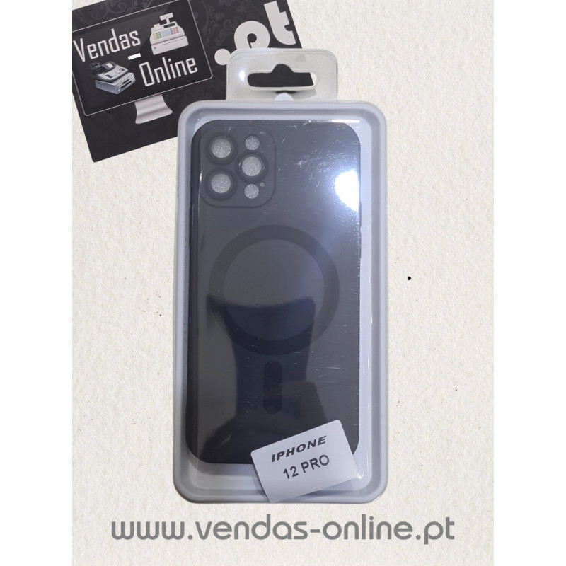 Capa Iphone 12 Pro Preta Magnética Magsafe