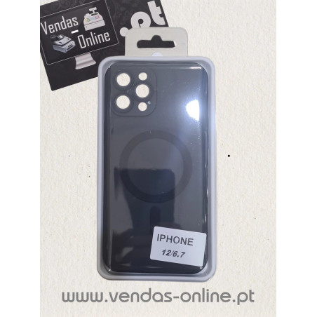 Capa Iphone 12 Pro Max Preta Magnética Magsafe