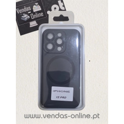 Funda Magnética Negra Magsafe para iPhone 15 Pro