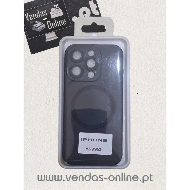 Iphone 15 Pro Black Magnetic Cover Magsafe