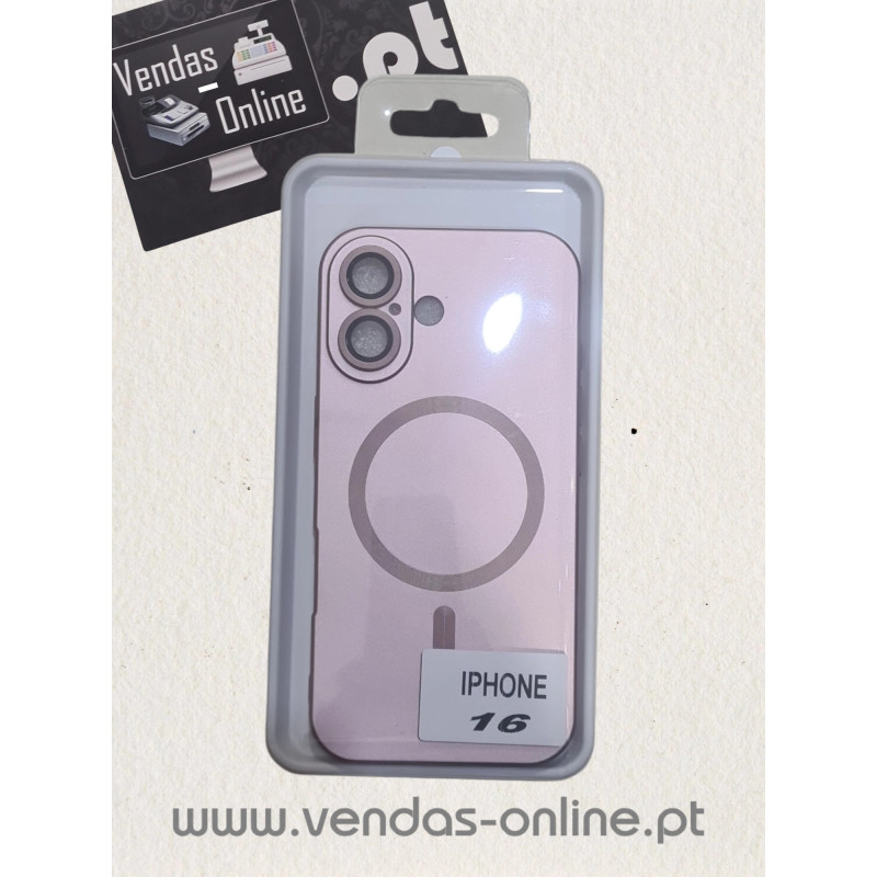 Couverture Magnétique Magsafe Rose pour iPhone 16