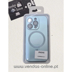 Iphone 15 Pro Metalic Green Magnetic Cover Magsafe