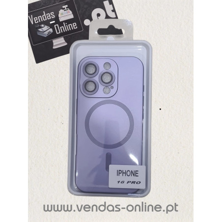 Iphone 16 Pro Metalic Violet Magnetic Cover Magsafe