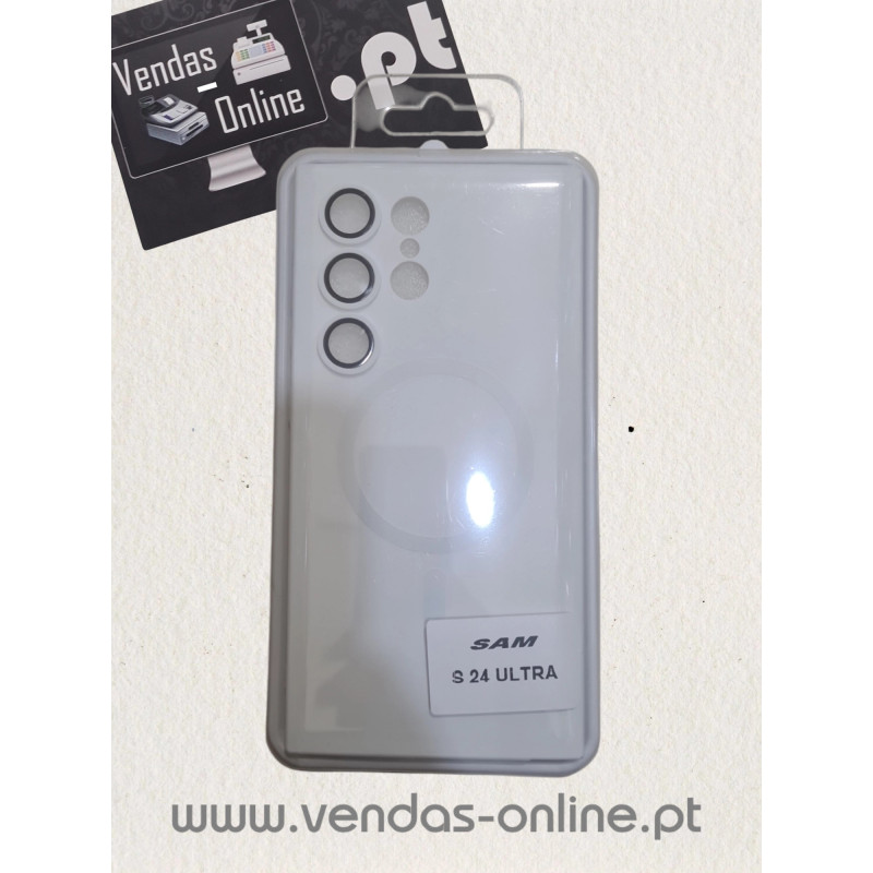 Samsung S24 Ultra White Magnetic Cover Magsafe