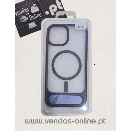 Custodia Viola per iPhone 15 Magnetica con Supporto - Magsafe
