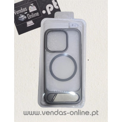 Funda Magnética Gris Oscuro para iPhone 15 Pro con Soporte - Magsafe