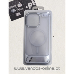 Funda Magnética Gris para iPhone 15 Pro Max con Soporte - Magsafe