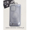Iphone 15 Pro Max Grey Magnetic Cover with Back Stand Magsafe