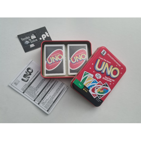 Jogo de  Cartas UNO Edição Especial de Lata