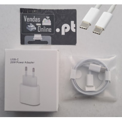 Carregador 20W PD + Cabo TypeC-TypeC